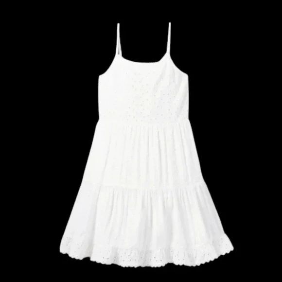 NWT Art Class Girls Eyelet White Dress S 6/6X - Picture 2 of 10